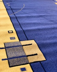 Синтетичний килим FRISE-VREZANNY 3127A BLUE - высокое качество по лучшей цене в Украине.